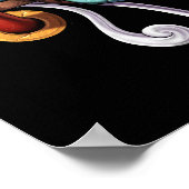 Aztec God Tlaloc Mask Poster (Ecke)