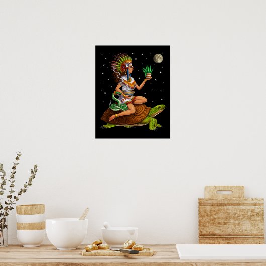 Aztec Goddess Mayahuel Poster (Küche)