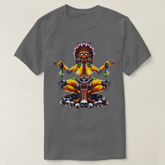 Aztec Goddess Tlaltecuhtli T-Shirt (Design vorne)