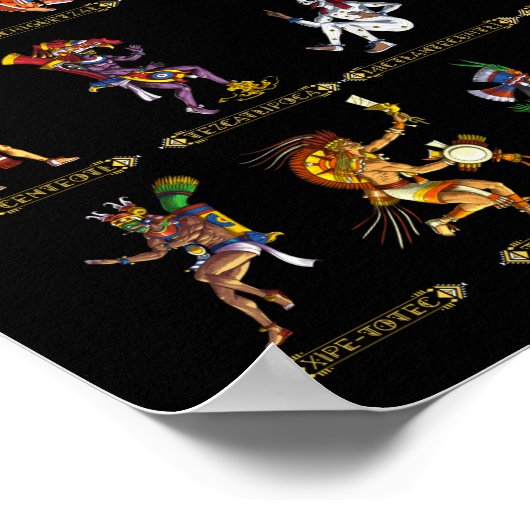 Aztec Gods Poster (Ecke)