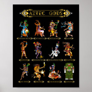 Aztec Gods Poster