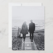 Aztec Gold Color Foliage Kontur Save the Date Einladung (Rückseite)