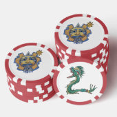 Aztec gold poker chip (Stapel)
