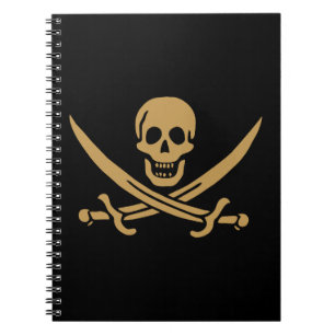 Aztec Gold Schädelsäbel-Pirat Calico Jack Notizblock