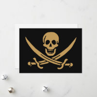 Aztec Gold Skull & Cutlass Pirate Calico Jack