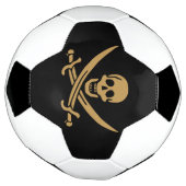 Aztec Gold Skull & Cutlass Pirate Calico Jack Fußball (Gedreht)