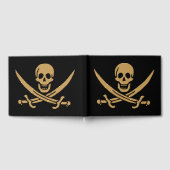 Aztec Gold Skull & Cutlass Pirate Calico Jack Gästebuch (Voll)
