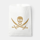 Aztec Gold Skull & Cutlass Pirate Calico Jack Geschenktütchen (Vorderseite)