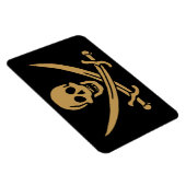 Aztec Gold Skull & Cutlass Pirate Calico Jack Magnet (Rechte Seite)