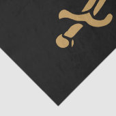 Aztec Gold Skull & Cutlass Pirate Calico Jack Seidenpapier (Detail)