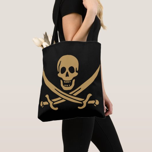 Aztec Gold Skull & Cutlass Pirate Calico Jack Tasche (Von Nahem)