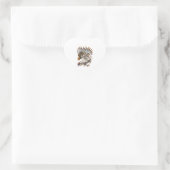 Aztec Golden Eagle Azteca Herz-Aufkleber (Tasche)