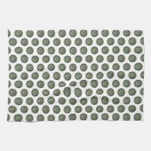 Aztec Green Kitchen Handtuch (Horizontal)
