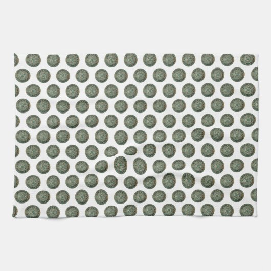 Aztec Green Kitchen Handtuch (Horizontal)