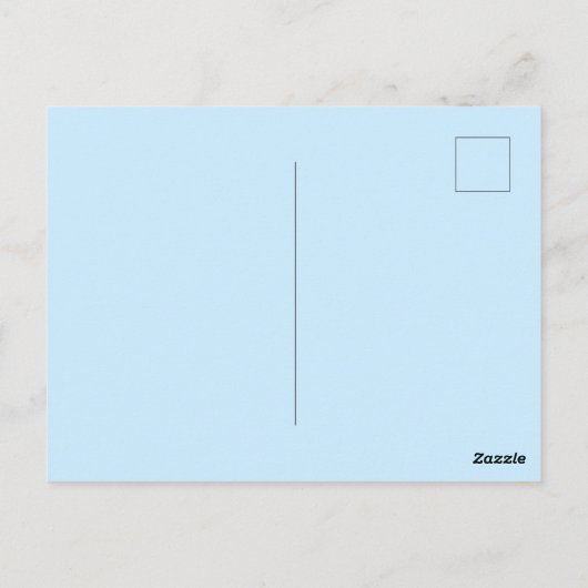 Aztec Griechisch Key Evil Eye Muster Blau Postkarte (Rückseite)