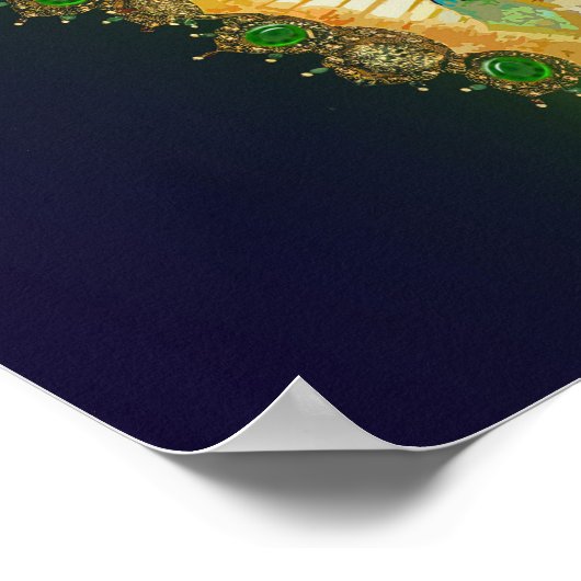 Aztec Guadalupe Mexikanisches Tilma Poster (Ecke)