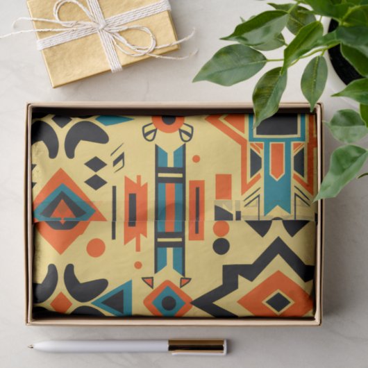 Aztec Harmony Geometric Decoupage Paper Seidenpapier (Geschenk)