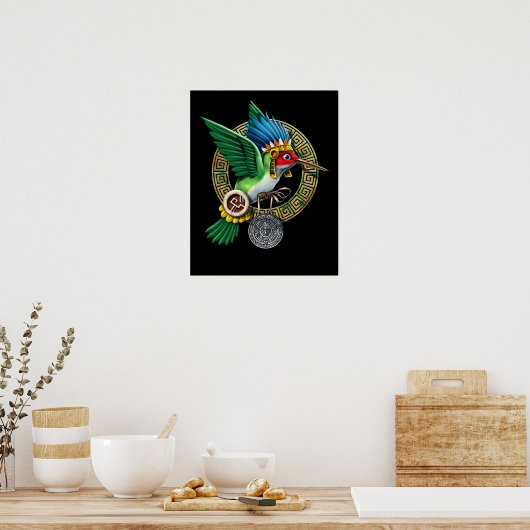 Aztec Hummingbird Poster (Küche)