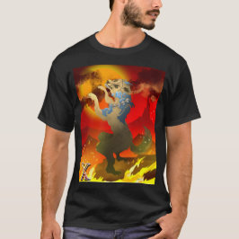 Aztec Hund des Toten Designs T-Shirt