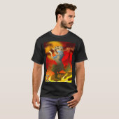 Aztec Hund des Toten Designs T-Shirt (Vorne ganz)