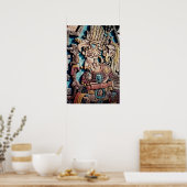 Aztec Inca Indischer Hohepriester Pyramid Art Post Poster (Küche)