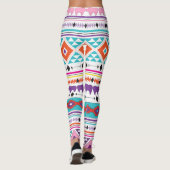 Aztec Indian Southwestern Pattern Leggings (Rückseite)