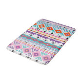 Aztec Indian Tribal Pattern Geometric Bath Matches Badematte (Schrägansicht)