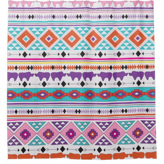 Aztec Indianerstamm Duschvorhang (Vorderseite)