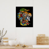 Aztec Jaguar Mask Poster (Küche)