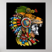 Aztec Jaguar Mask Poster (Vorne)