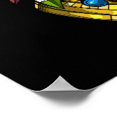 Aztec Jaguar Mask Poster (Ecke)