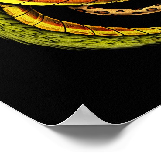 Aztec Jaguar vs Quetzalcoatl Poster (Ecke)