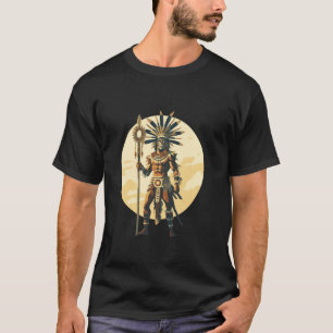 Aztec Jaguar Warrior Native Mexican Mythology Men T-Shirt
