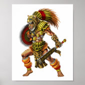 Aztec Jaguar Warrior Poster (Vorne)