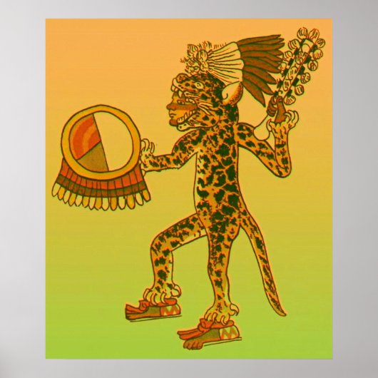 Aztec Jaguar Warrior Poster (Vorne)