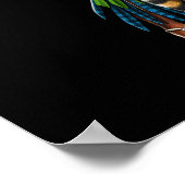 Aztec Jaguar Warrior Woman Poster (Ecke)