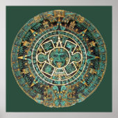 AZTEC-Kalender in Farbe Poster (Vorne)