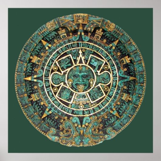 AZTEC-Kalender in Farbe Poster (Vorne)