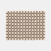 Aztec-Kreuz-Muster Boho Südwest-Design Haustier Fleecedecke (Vorderseite (Horizontal))