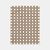 Aztec-Kreuz-Muster Boho Südwest-Design Haustier Fleecedecke (Vorderseite)