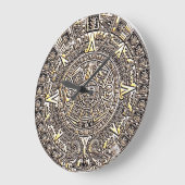 Aztec (Large) Wall Clock Große Wanduhr (Winkel)