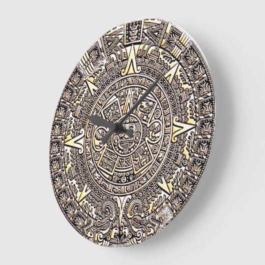 Aztec (Large) Wall Clock Große Wanduhr (Winkel)