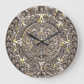 Aztec (Large) Wall Clock Große Wanduhr (Vorderseite)