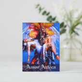 Aztec Legend Iztaccihuatl Popocatepetl Postkarte (Stehend Vorderseite)