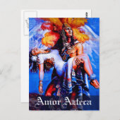 Aztec Legend Iztaccihuatl Popocatepetl Postkarte (Vorne/Hinten)