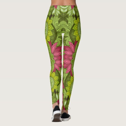 Aztec Lila Pashion Leggings (Rückseite)