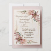 Aztec Lilly Einladung (Vorderseite)