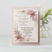 Aztec Lilly Einladung (Stehend Vorderseite)