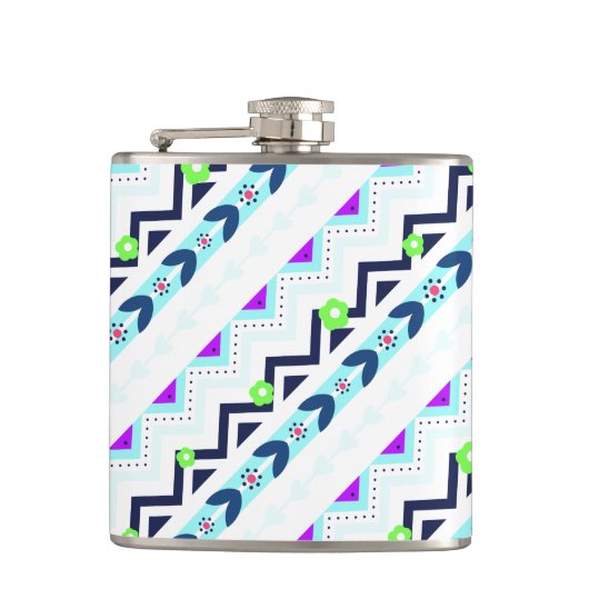 Aztec-Mädchen Flachmann (Vorderseite)