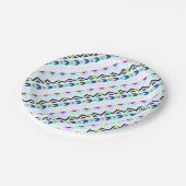 Aztec-Mädchen Pappteller (Schrägansicht)